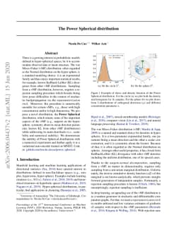 The Power Spherical distribution