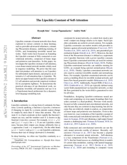 The Lipschitz Constant of Self-Attention