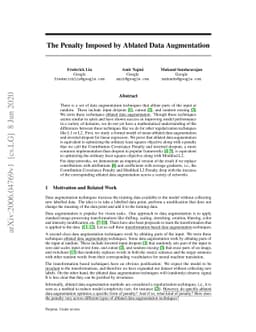 The Penalty Imposed by Ablated Data Augmentation