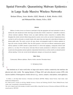 Spatial Firewalls: Quarantining Malware Epidemics in Large Scale Massive
  Wireless Networks