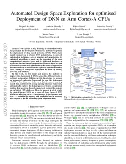 Automated Design Space Exploration for optimised Deployment of DNN on
  Arm Cortex-A CPUs