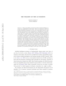 The Tragedy of the AI Commons