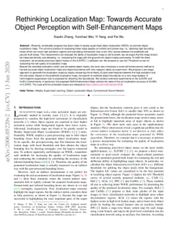 Rethinking Localization Map: Towards Accurate Object Perception with
  Self-Enhancement Maps