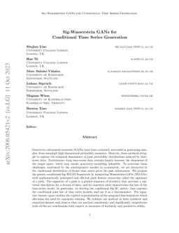 Conditional Sig-Wasserstein GANs for Time Series Generation