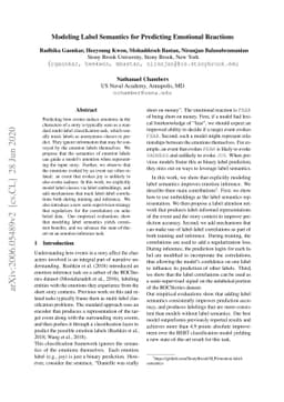 Modeling Label Semantics for Predicting Emotional Reactions
