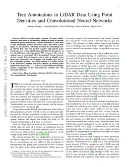 Tree Annotations in LiDAR Data Using Point Densities and Convolutional
  Neural Networks