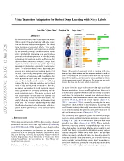 Meta Transition Adaptation for Robust Deep Learning with Noisy Labels