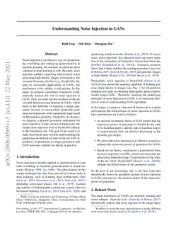On Noise Injection in Generative Adversarial Networks