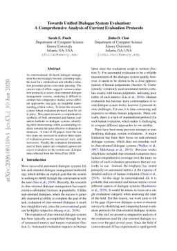 Towards Unified Dialogue System Evaluation: A Comprehensive Analysis of
  Current Evaluation Protocols