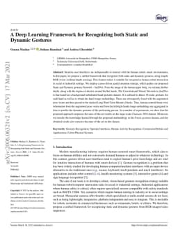 A Deep Learning Framework for Recognizing both Static and Dynamic
  Gestures