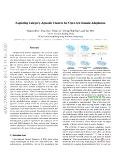 Exploring Category-Agnostic Clusters for Open-Set Domain Adaptation