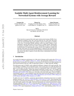 Scalable Multi-Agent Reinforcement Learning for Networked Systems with
  Average Reward