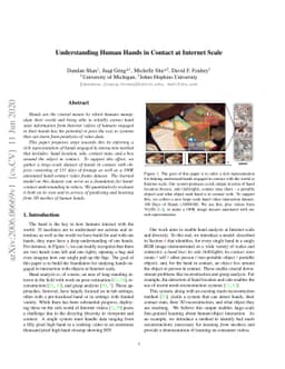 Understanding Human Hands in Contact at Internet Scale