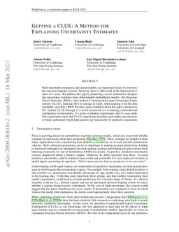 Getting a CLUE: A Method for Explaining Uncertainty Estimates