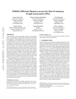 EMOGI: Efficient Memory-access for Out-of-memory Graph-traversal In GPUs