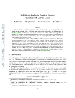 Stability of Stochastic Gradient Descent on Nonsmooth Convex Losses