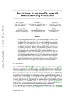 Towards Deeper Graph Neural Networks with Differentiable Group
  Normalization