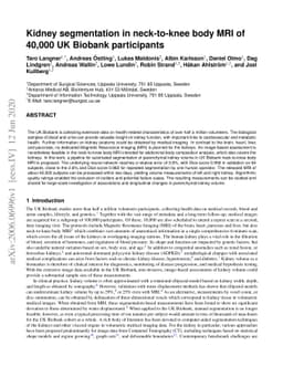 Kidney segmentation in neck-to-knee body MRI of 40,000 UK Biobank
  participants