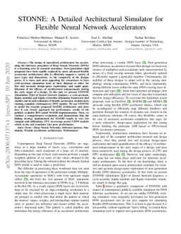 STONNE: A Detailed Architectural Simulator for Flexible Neural Network
  Accelerators