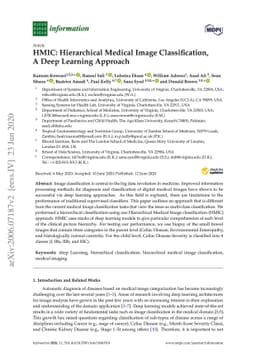 HMIC: Hierarchical Medical Image Classification, A Deep Learning
  Approach