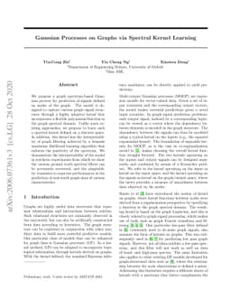 Gaussian Processes on Graphs via Spectral Kernel Learning