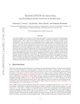 Manifold GPLVMs for discovering non-Euclidean latent structure in neural
  data