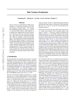 Risk Variance Penalization