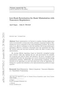 Low-Rank Factorization for Rank Minimization with Nonconvex Regularizers