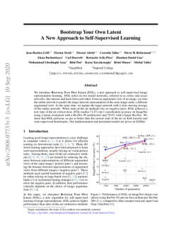Bootstrap your own latent: A new approach to self-supervised Learning
