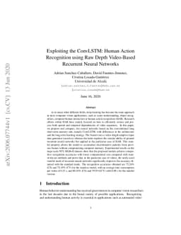 Exploiting the ConvLSTM: Human Action Recognition using Raw Depth
  Video-Based Recurrent Neural Networks