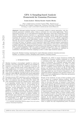 GP3: A Sampling-based Analysis Framework for Gaussian Processes
