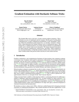 Gradient Estimation with Stochastic Softmax Tricks