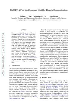 FinBERT: A Pretrained Language Model for Financial Communications