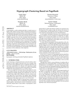 Hypergraph Clustering Based on PageRank
