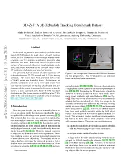 3D-ZeF: A 3D Zebrafish Tracking Benchmark Dataset