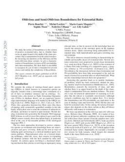 Oblivious and Semi-Oblivious Boundedness for Existential Rules