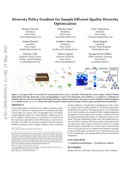 Diversity Policy Gradient for Sample Efficient Quality-Diversity
  Optimization
