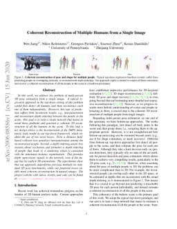 Coherent Reconstruction of Multiple Humans from a Single Image