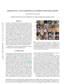 DeshuffleGAN: A Self-Supervised GAN to Improve Structure Learning