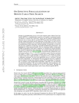 On Effective Parallelization of Monte Carlo Tree Search