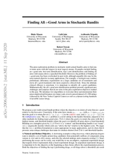 Finding All ε-Good Arms in Stochastic Bandits