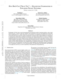 How Much Can I Trust You? -- Quantifying Uncertainties in Explaining
  Neural Networks