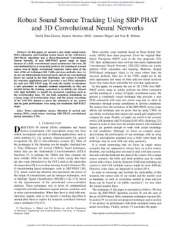 Robust Sound Source Tracking Using SRP-PHAT and 3D Convolutional Neural
  Networks