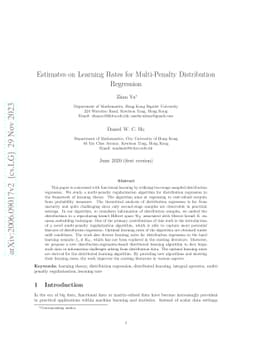 Estimates on Learning Rates for Multi-Penalty Distribution Regression