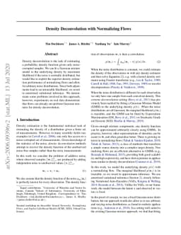 Density Deconvolution with Normalizing Flows