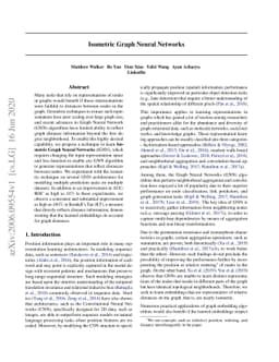 Isometric Graph Neural Networks