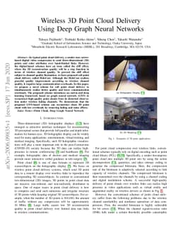 Wireless 3D Point Cloud Delivery Using Deep Graph Neural Networks