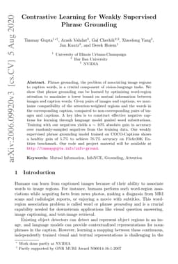 Contrastive Learning for Weakly Supervised Phrase Grounding