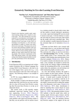 Extensively Matching for Few-shot Learning Event Detection
