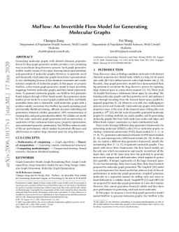MoFlow: An Invertible Flow Model for Generating Molecular Graphs